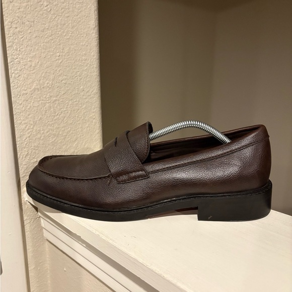 Abound Ortholite Eco Insole Brown Soft Faux Leather Comfort Penny Loafer Mens 11 - Picture 6 of 10